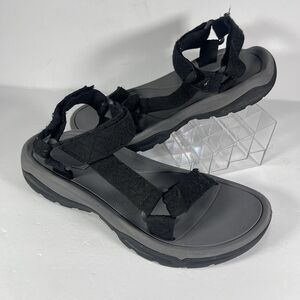 Highland Creek Men's Sport Sandals Black Gray Strappy Outdoor Hiking Shoes11/12